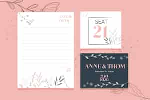 Free vector stationery collection