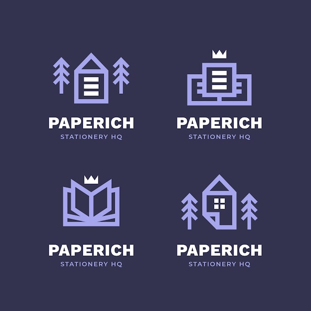 Free vector stationery store logo design