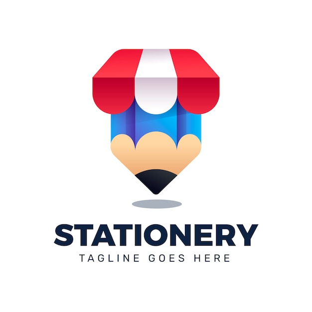 Free vector stationery store logo template