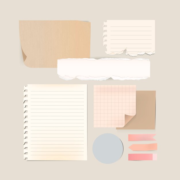 Stationery template set