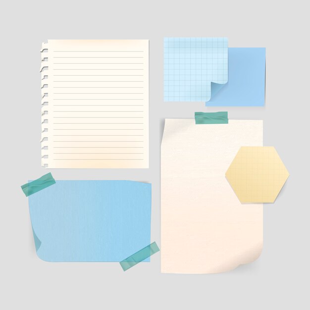 Stationery template set