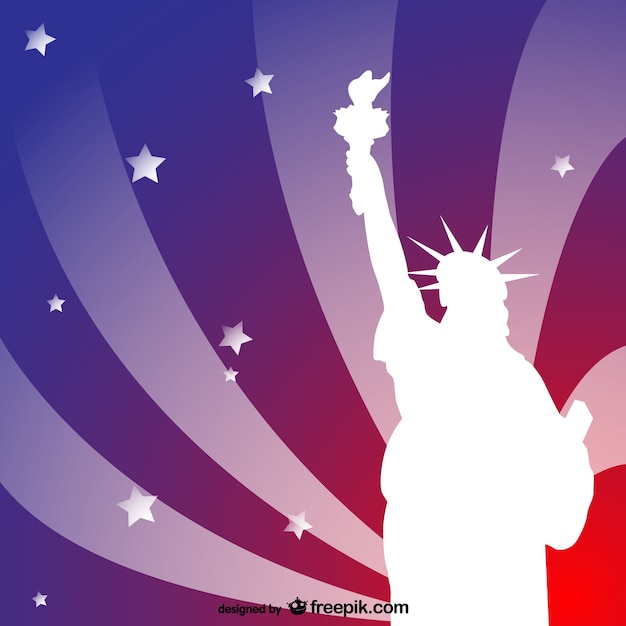 Free Vector statue of liberty background