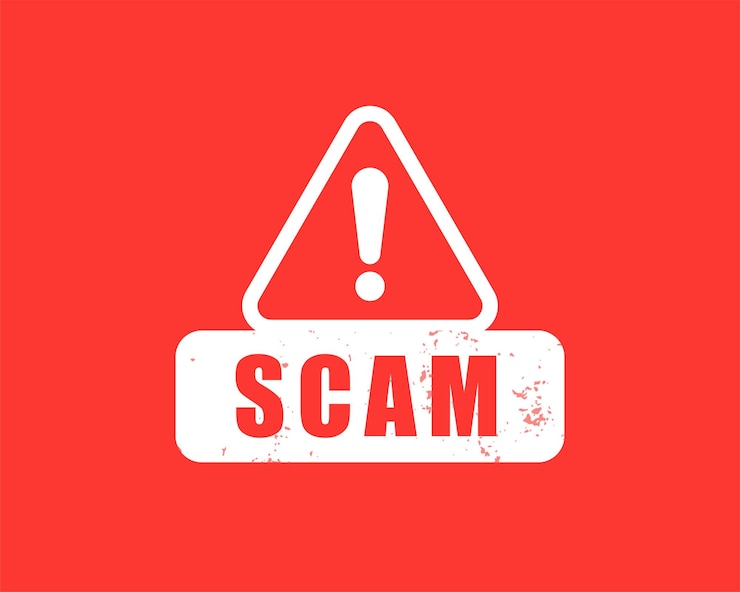 Free Vector stay alert and safe with fraud warning background form virus