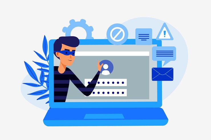 Free Vector steal data concept