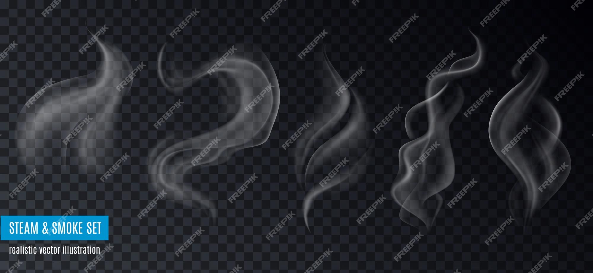 Smoke background steam isgenerated Royalty Free Vector Image