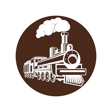 Steam Train Magnet, Sticker, or Patch