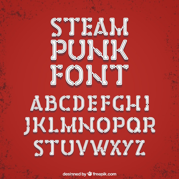 Steampunk font