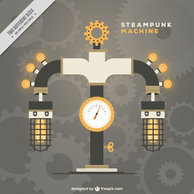 Free Vector steampunk machine