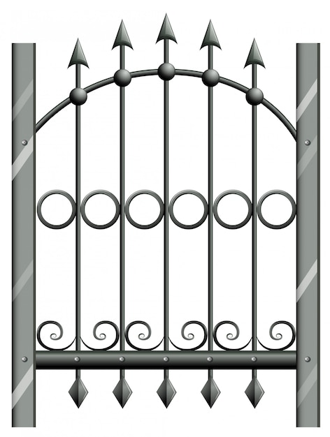 Free vector a steel gate