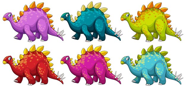 a stegosaurus dinosaur cartoon character