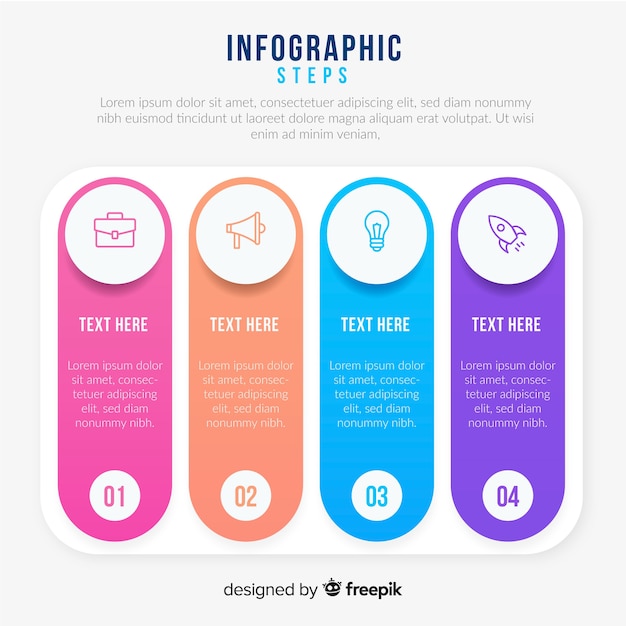 Step infographic