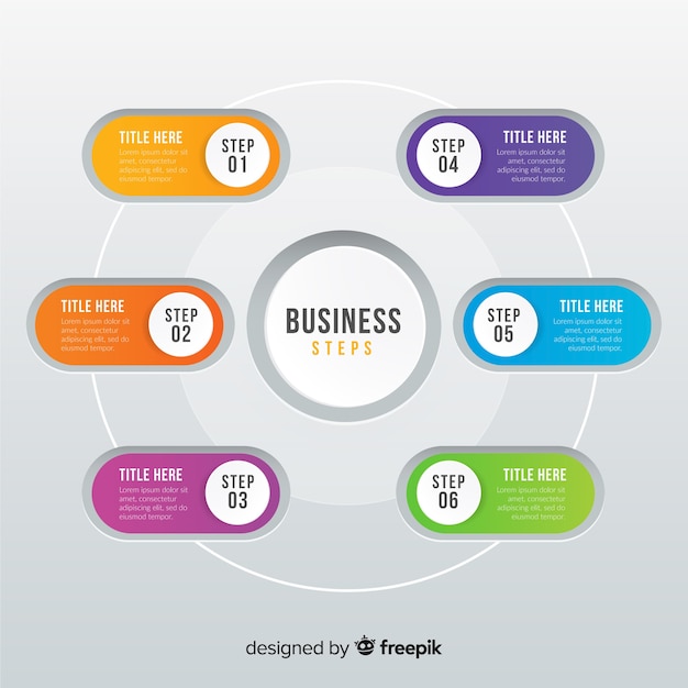 Step infographic