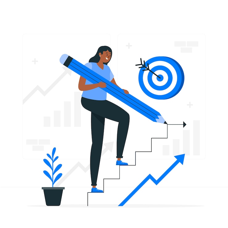 Free Vector next steps concept illustration
