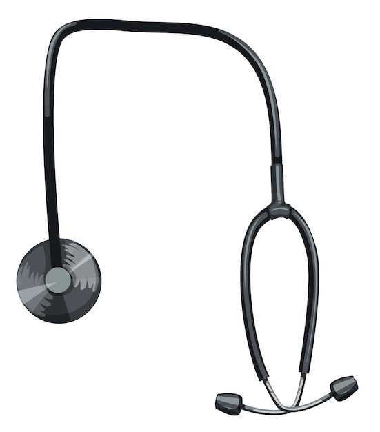 Free vector stethoscope on white background