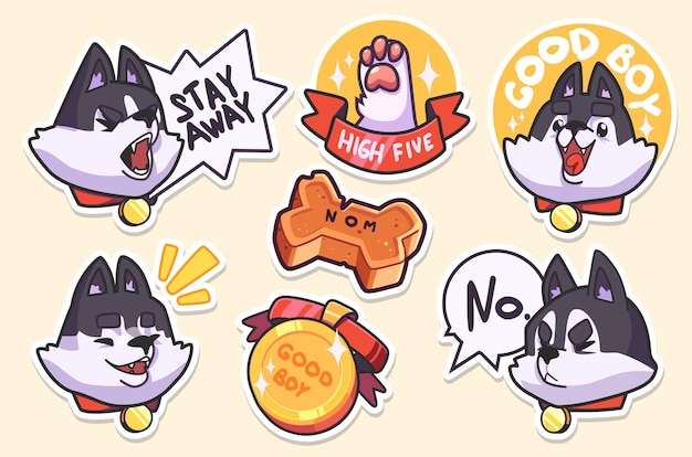 かわいい犬の顔絵文字絵文字イラスト プレミアムベクター かわいい犬の顔絵文字絵文字イラスト プレミアムベクター