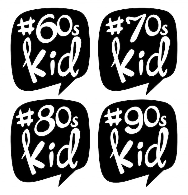 Sticker design for different generation kids