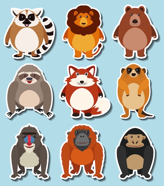 Cute beavers kawaii cartoon characters icons set. Adorable, happy and funny  animal in different poses, emotions isolated sticker, patch. Anime baby  Stock Vector Image & Art - Alamy