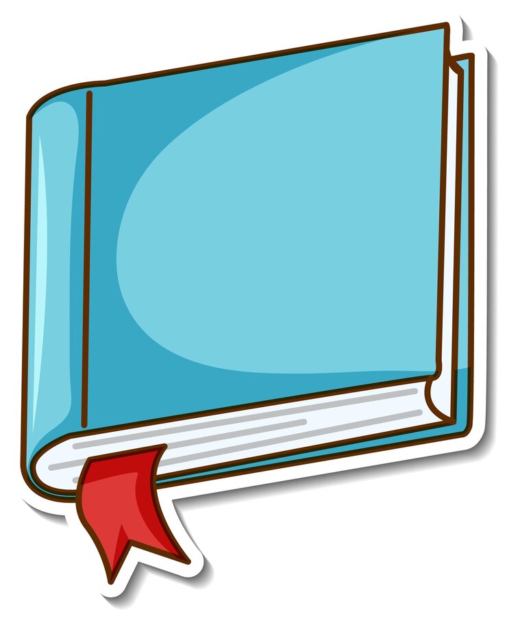 Free Vector sticker design with an empty book isolated