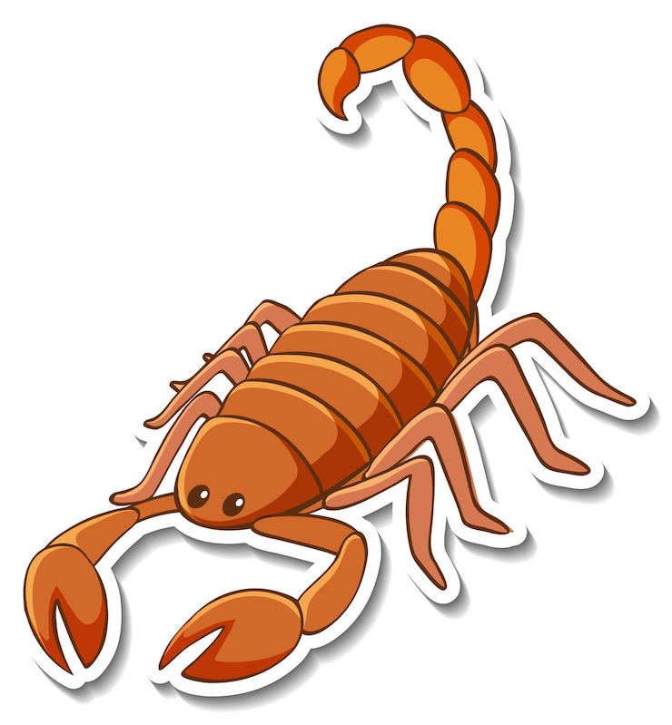 Free Vector sticker design with a lobster isolated