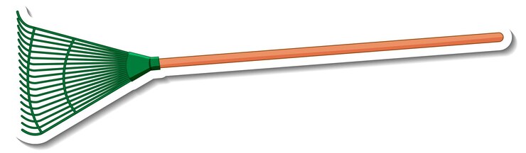 मुफ़्त वेक्टर sticker rake gardening tool
