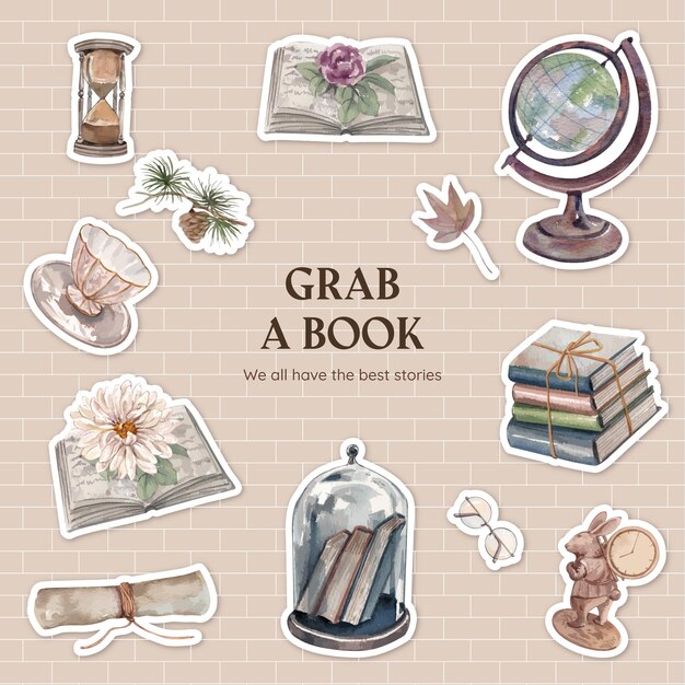 Scrapbook stickers Vectors & Illustrations for Free Download