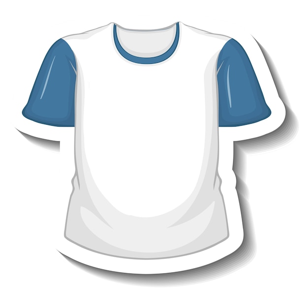 Free vector sticker white t shirt with coathanger