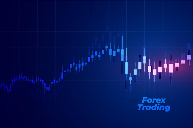 Stock market forex graph buy and sell trade background