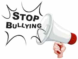 Free vector stop bullying concept vector