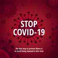 Free vector stop coronavirus illustration