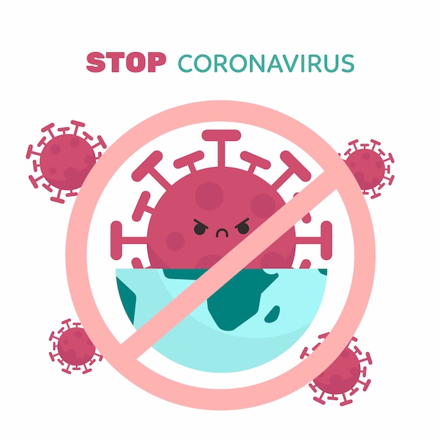 Free vector stop coronavirus