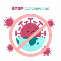 Free vector stop coronavirus