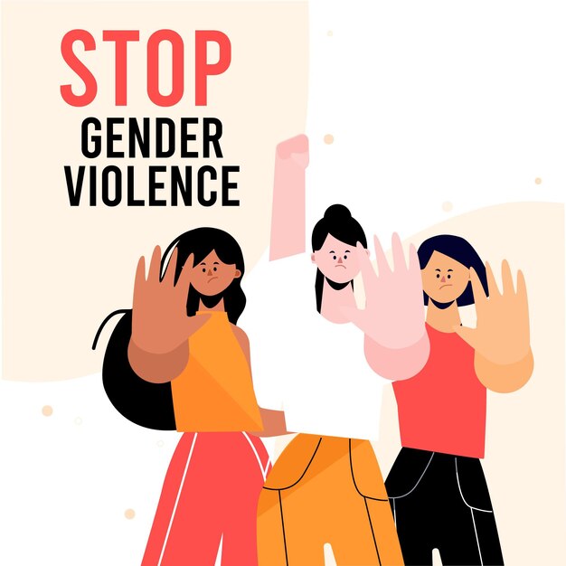 stop gender violence concept