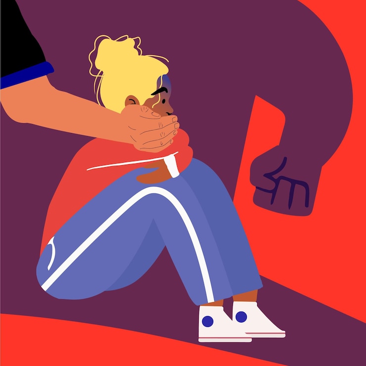 無料Vector 女性との性暴力図をやめる