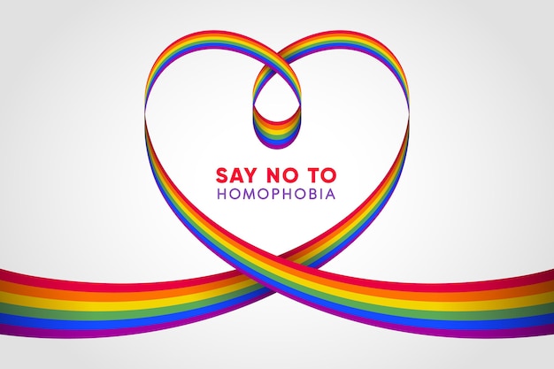 Stop homophobia concept