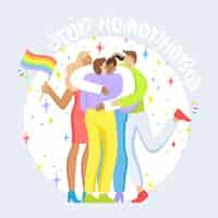 Free vector stop homophobia concept