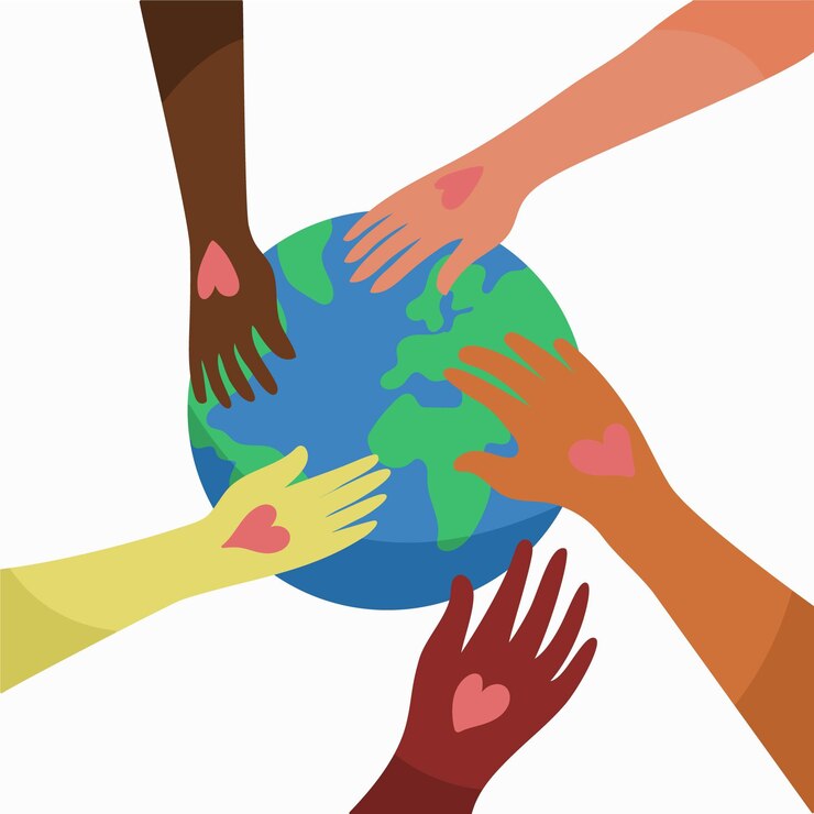 Free Vector stop racism concept