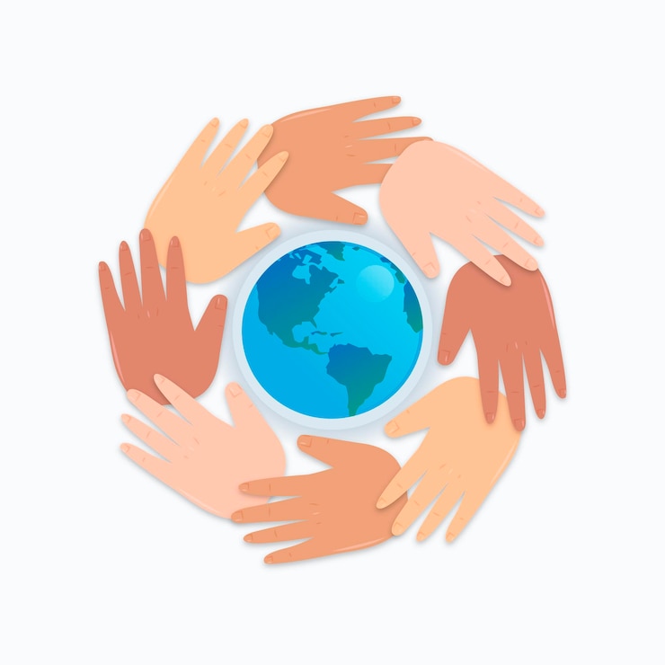 Free Vector stop racism concept