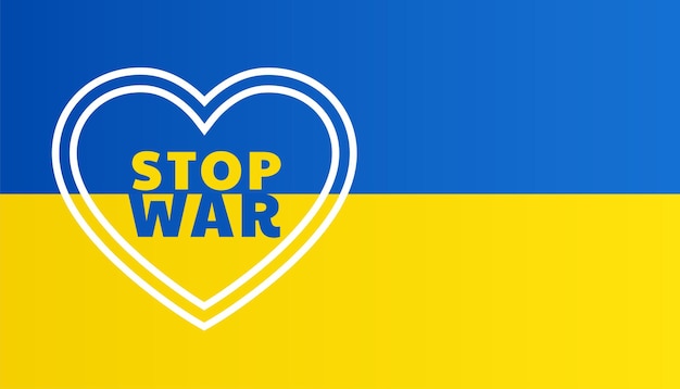 Stop war concept between russia and ukraine conflict