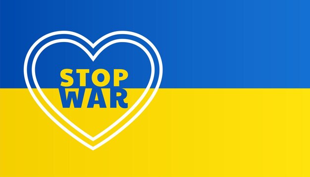 Stop war concept between russia and ukraine conflict