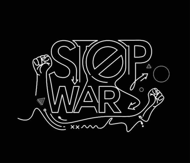 Stop the War Russia vs Ukraine Poster