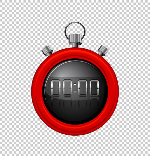 Free vector stopwatch with red border