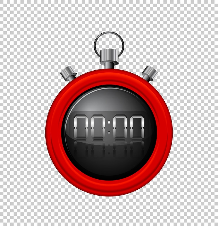 Free Vector stopwatch with red border