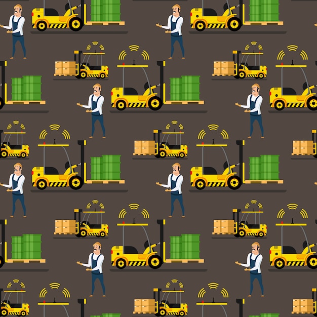 Storage automatic loader, delivery man pattern