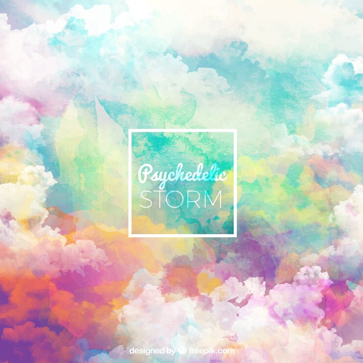 Free Vector storm background with sky in different colors