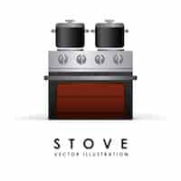 Free vector stove simple element