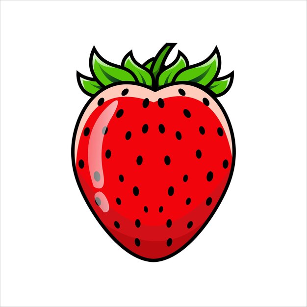 Strawberry fruit design illustration abstract