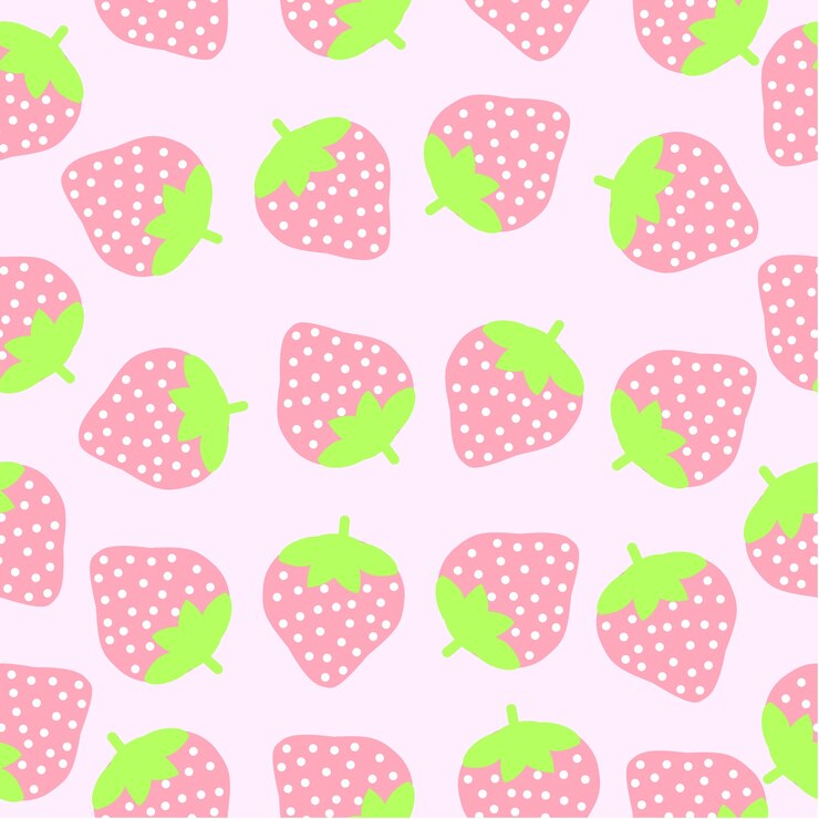 Free Vector strawberry pattern background