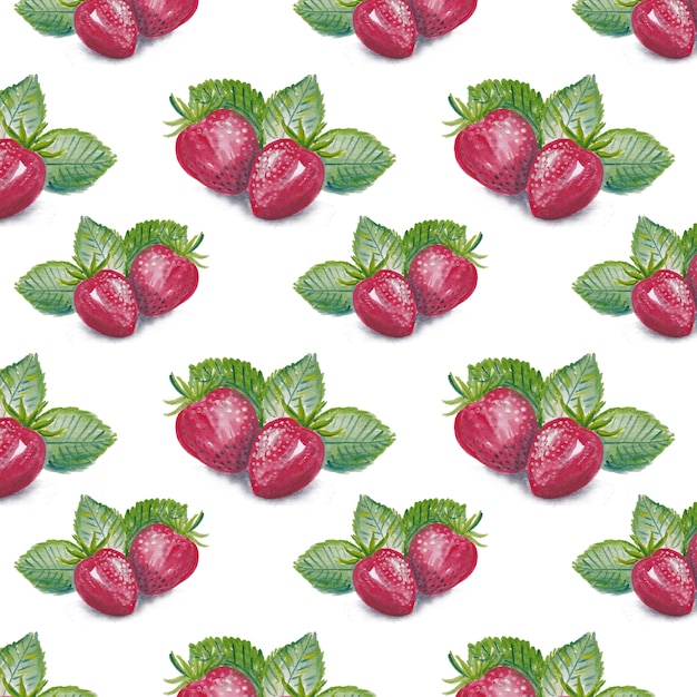 Strawberry pattern background