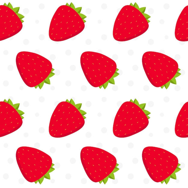 Free vector strawberry pattern design