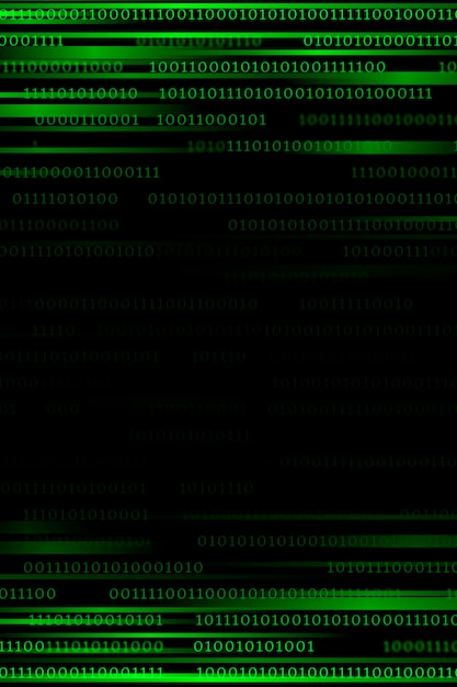 Free vector stream of binary code design vector